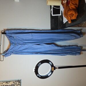 Striped cotton blue and white joggers size large